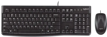 Клавиатура + мышь Logitech MK120 (черный)
