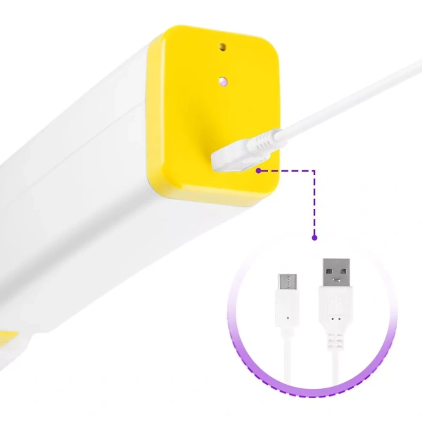 Электронож Kitfort KT-4073-3 (бело-желтый)