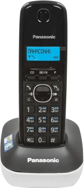 Радиотелефон Panasonic KX-TG1611RUW (белый/черный)
