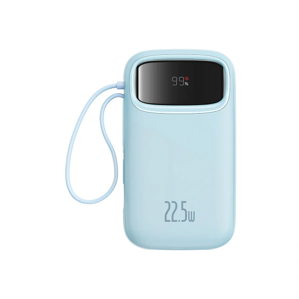 Портативное зарядное устройство Baseus Qpow Pro Digital Display Fast Charge 20000mAh (22.5W, голубой)