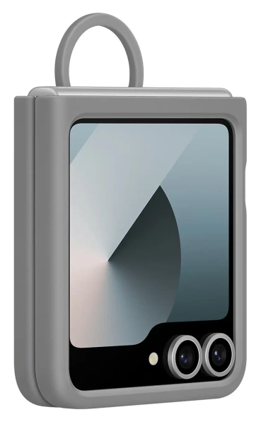 Чехол Samsung Silicone Case Flip 6 (серый)