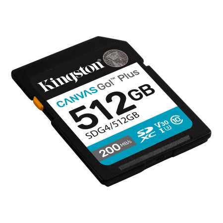 Карта памяти Kingston 512GB Canvas Go! Plus SDXC SDG4/512GB