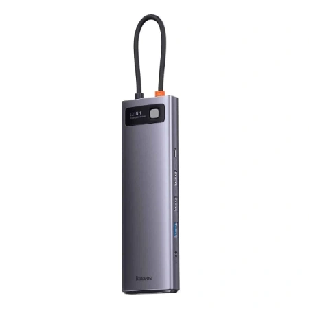 Док-станция Baseus Metal Gleam Series 12-in-1 Multifunctional Type-C Hub Docking Station WKWG020213