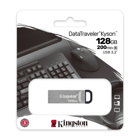 Флэшка Kingston Kyson 128GB USB 3.2 Gen 1