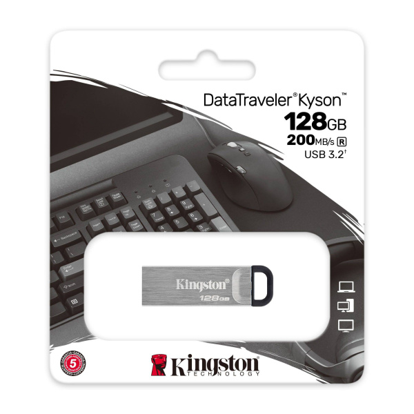 Флэшка Kingston Kyson 128GB USB 3.2 Gen 1