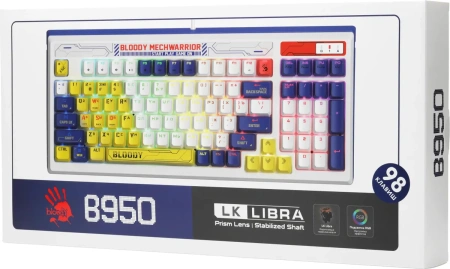 Клавиатура A4Tech BLOODY B950 (синий/белый)
