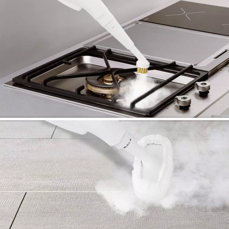 Пароочиститель Kitfort KT-9109-3 (бело-бирюзовый)