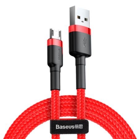 Кабель Baseus cafule Cable USB For Type-C, 2A, 2м, красный