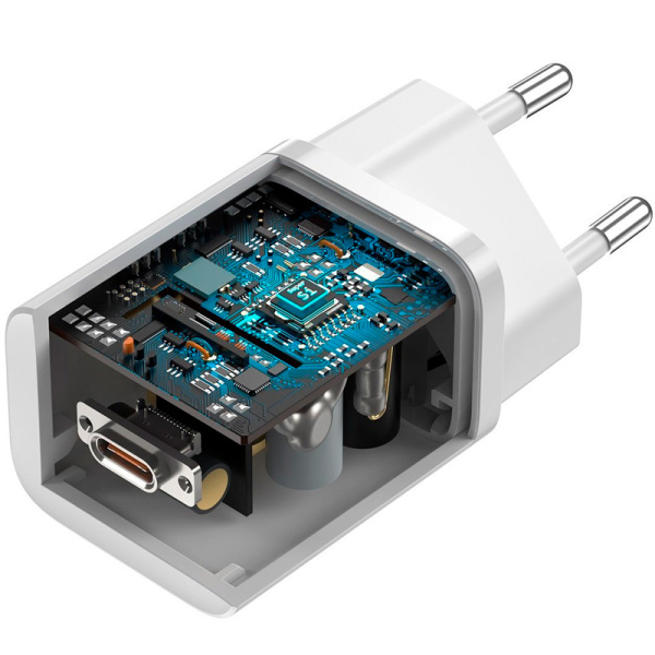 Сетевое зарядное устройство Baseus Super Si TZCCSUP-L02 (Type-C, 25W, белый, с кабелем)