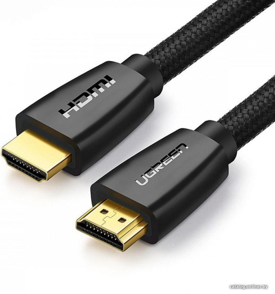 Кабель HDMI UGREEN HD118 Male To Male HDMI 2.0 1.0м черный 40408