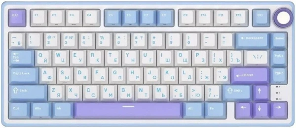  Клавиатура Royal Kludge R75 RGB Taro Milk (RK Silver)