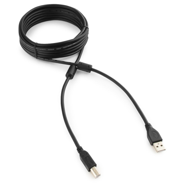 Кабель USB Type-A - Type-B Cablexpert CCF2-USB2-AMBM-6 (USB 2.0, 1.8м, черный)