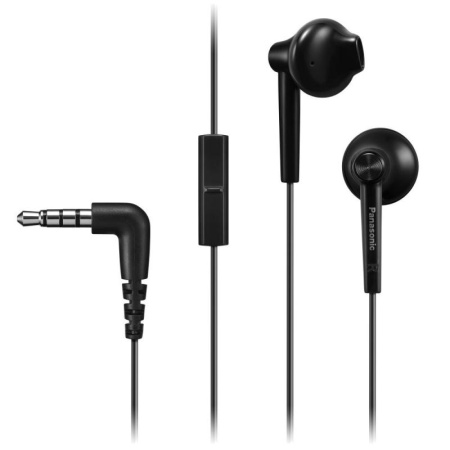 Наушники с микрофоном Panasonic RP-TCM55GC-K (Чёрный)