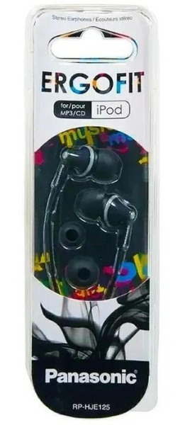 Наушники Panasonic RP-HJE125E-K (Чёрный)