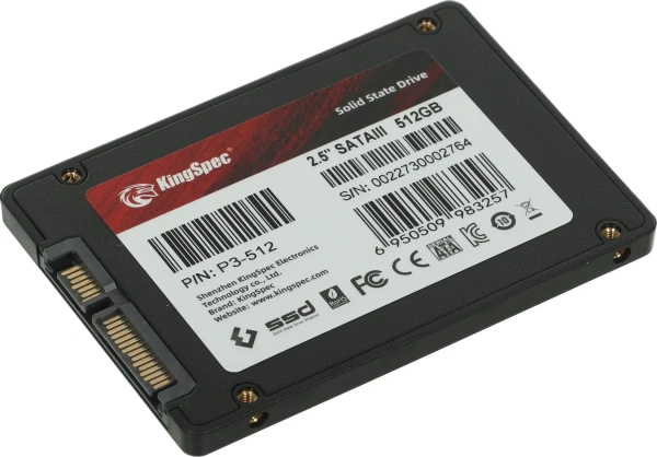 Внутренний SSD-накопитель KingSpec P3-512 512GB
