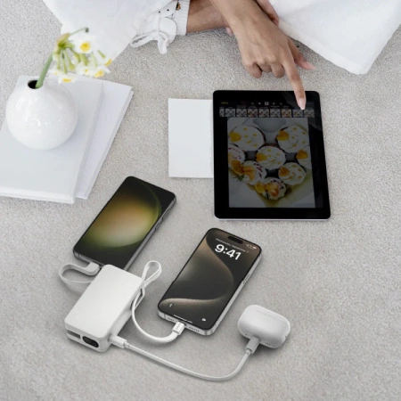 Портативное зарядное устройство Momax 1-Power Vital+ IP138 10000mAh (Type-C, 30W, белый)