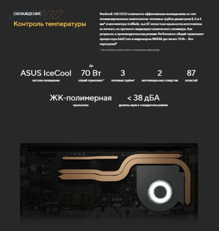 Ноутбук ASUS Vivobook 16X/ K3604VA-MB244/ i7-1355U/ 16 WUXGA IPS/ UMA/ 16GB/ 1TB/ DOS/ noODD/ SILVER