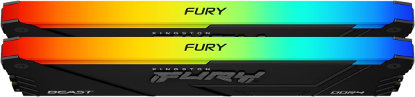 Оперативная память Kingston FURY Beast RGB 2x16ГБ DDR4 3200МГц KF432C16BB12AK2/32