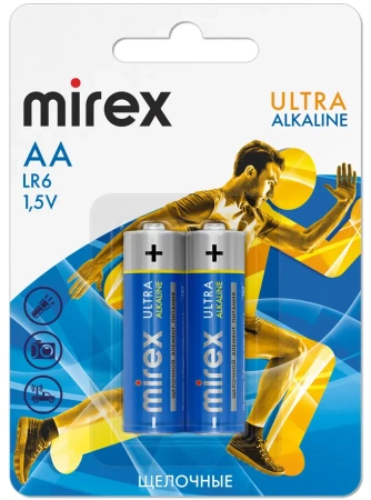 Батарейки Mirex AA LR6 Ultra Alkaline 23702-LR6-E2 (2 шт)