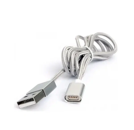 Кабель USB Type-A Cablexpert CC-USB2-AMMg-1M (USB 2.0, 1м, белый, магнитный коннектор)