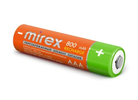 Аккумуляторы Mirex AAA HR03 800mAh 23702-HR03-08-E4 (4 шт)