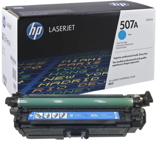 Картридж HP 507A CE401A (голубой)