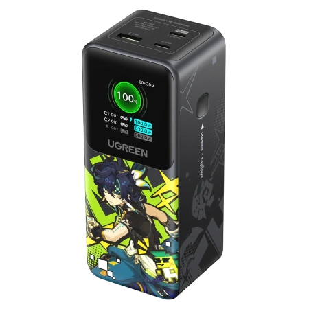 Портативное зарядное устройство Ugreen Nexode Genshin Impact PB721 35524GI (черный)