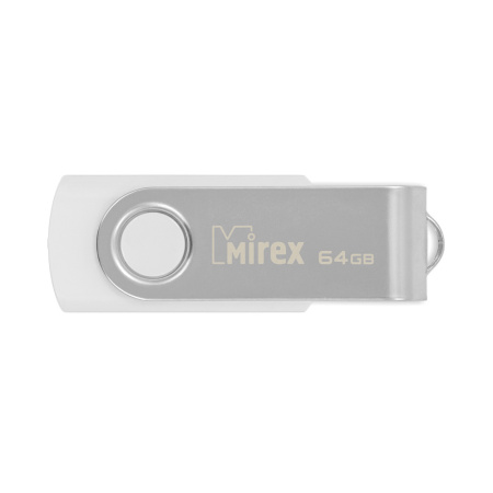 Флешка 64GB USB Flash Mirex Swivel (Белый) 13600-FMUSWT64