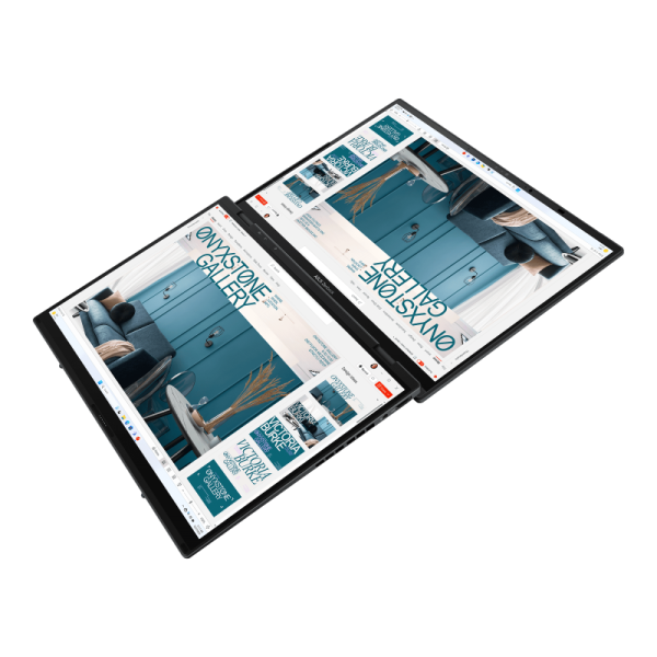 Ноутбук ASUS Zenbook Duo OLED/UX8406MA-QL437W/U7-155H/14.0 FHD OLED 400nits Touch/Arc Graphics/16GB/1TB/Win11H/noODD/Inkwell Gray