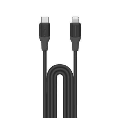 Кабель Momax 1-Link Flow CL DL53D (Type-C/Lightning, 1.2м, черный)
