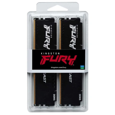 Оперативная память Kingston 2x32ГБ FURY Beast DDR5 KF564C32BBEK2-64 (6400МГц, EXPO)