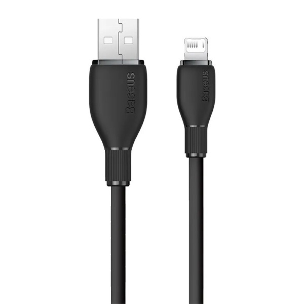 Кабель USB Type-A - Lightning Baseus Pudding (USB 2.0, 2м, черный)