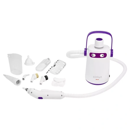Пароочиститель Kitfort KT-9109-1 (бело-фиолетовый)