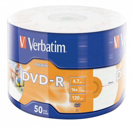 Набор дисков Verbatim DVD-R 4.7Gb 16x (50 шт.)