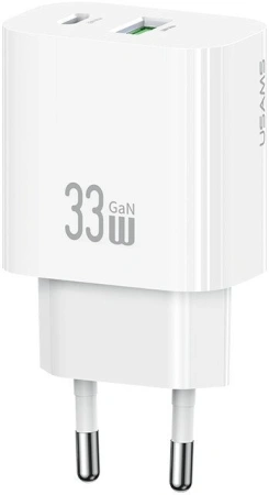 Сетевое зарядное Usams CC317 T65 33W (белый)