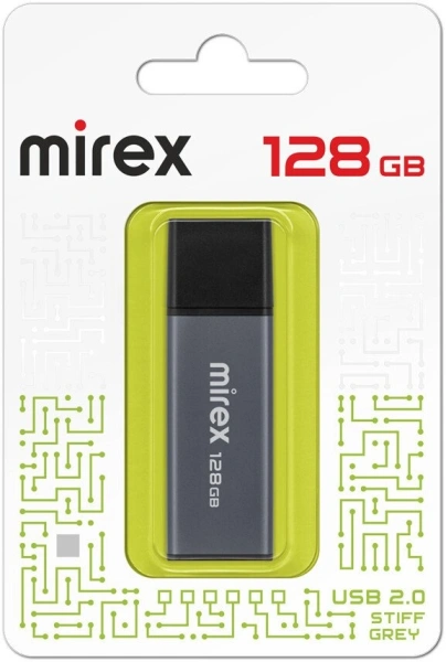 Флешка Mirex Stiff Gray 128GB 13600-FMUST128