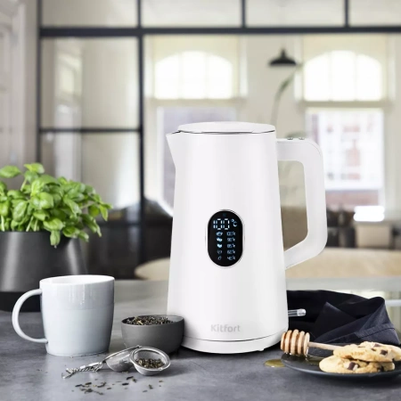 Чайник Kitfort KT-6115-1 (белый)