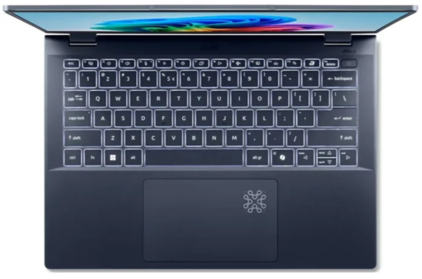 Ноутбук Acer Swift 14 AI OLED/ SF14-51-51ZL/ U5-226V/ 14 CineCrystal WQ2.8K OLED 16:10/ Arc 130V/ 16GB/ 512GB/ Win11H/ ENG/ Steam Blue