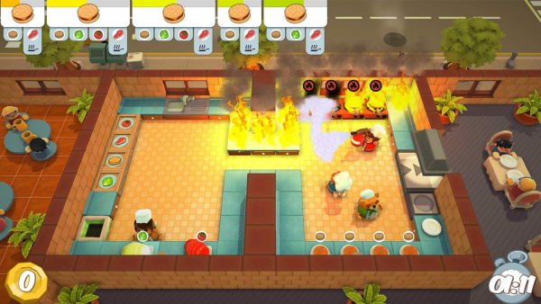 Overcooked + Overcooked 2 для PS4 (английская версия)