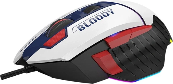 Игровая мышь A4Tech Bloody W95 Max Sports (белый/темно-синий)