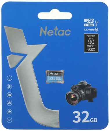 Карта памяти Netac 32GB P500 Standard microSDHC NT02P500STN-032G-S