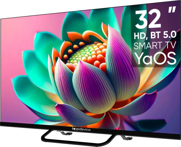 Телевизор Topdevice 32" SMART TV YаOS (черный)