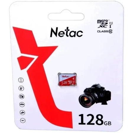 Карта памяти Netac 128GB P500 ECO microSDXC NT02P500ECO-128G-S