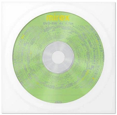 Диск DVD-RW Mirex 4.7Gb 4x в конверте (1 шт)