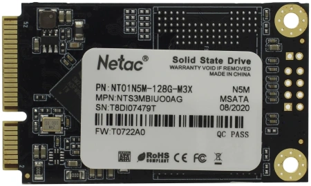 Внутренний SSD-накопитель Netac N5M 128GB NT01N5M-128G-M3X