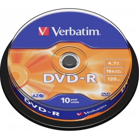 Набор дисков DVD-R Verbatim 4.7Gb 16x 43523 (10 шт.)