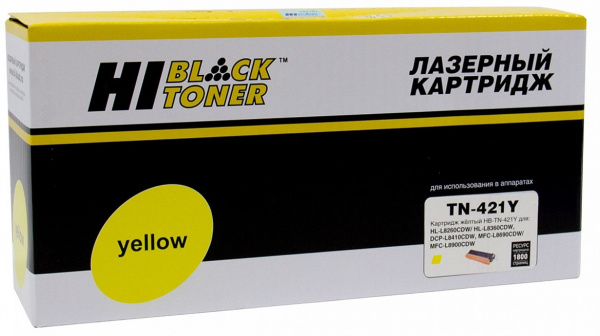 Тонер-картридж Hi-Black TN-421Y