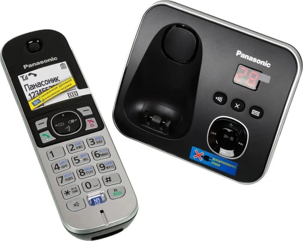 Радиотелефон Panasonic KX-TG6821RUB (черный)