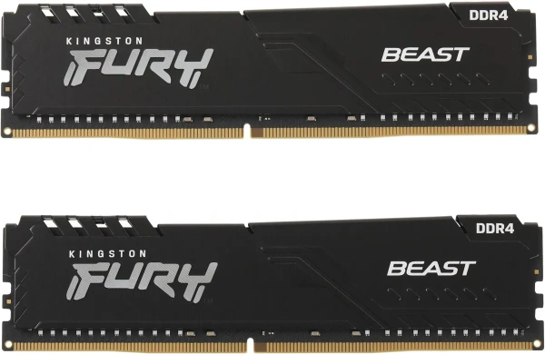Оперативная память Kingston 2x16GB FURY Beast DDR4 KF432C16BB1K2/32 (3200МГц, XMP)