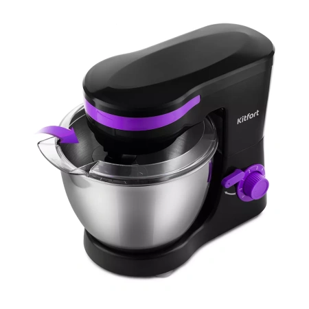 Планетарный миксер Kitfort KT-3044-1 (черно-фиолетовый)